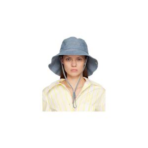 25 FW 쟈크뮈스 여성 블루 더 드 님 데님 버킷햇 252553F015013