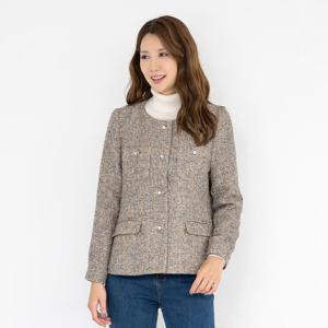 [모슬린]엄마옷 라운드 트위드 정장자켓 510FGH051 마담/중년여
