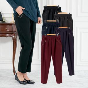 [모슬린]엄마옷 군살보정 밴딩 기모배기팬츠 516FGH297 마담/중