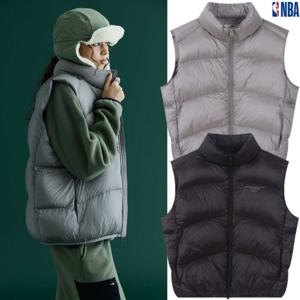 [NBA]N245TV010P GR 남여공용 엔비에이 경량 패딩 조끼 다운 베스트 루르핏 오버핏