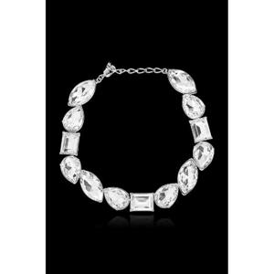 25FW 알렉산더 맥퀸 쇼트 목걸이 with shimmering 크리스탈 853585J161B1021 TP567587776