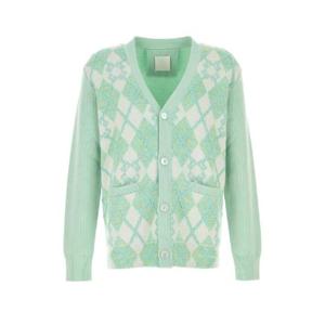 25SS Givenchy Pastel 그린 울 blend 가디건 BM90TJ4YL0341 TP565480511