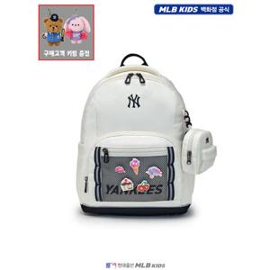 [MLB키즈US] (7ABKB056N-50CRS) [키링증정] 베이직 원포켓 메쉬 책가방 신학기가방 아동책가방 키즈책가방