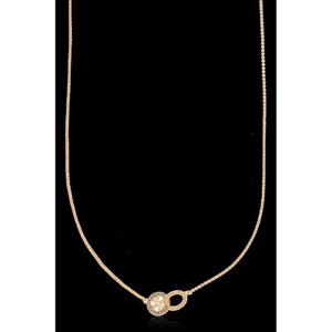 26SS 토리버치 목걸이 with a 로고 encrusted with shimmering 크리스탈 1782080783 TP567461922