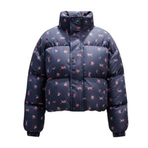 페이지플린  (F5DPD400) 하이넥 잔꽃 프린트 웰론 패딩 점퍼