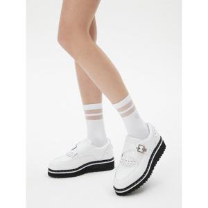 [세인트앤드류스]여성 튤 라인 별 심볼 중목 양말 821E1SC053