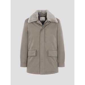 [로가디스] 면 화섬 혼방 양모 트리밍 사파리 다운 - 베이지 (RY5X38C04A)