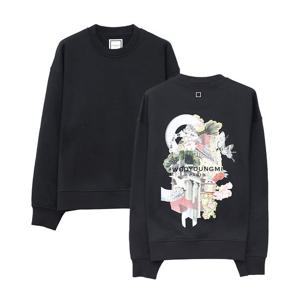 우영미 시티 그래픽 남성 맨투맨 W253TS25723B