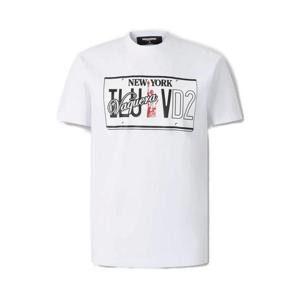 디스퀘어드2 반팔 티셔츠 S71GD1600D20020 100 WHITE