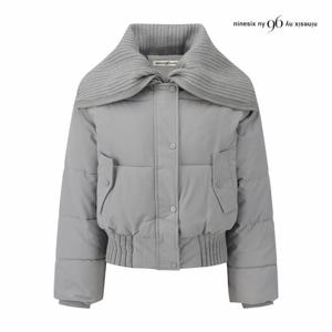 [나인식스뉴욕] 니트 빅 카라 시보리 패딩 점퍼 (NPBJP008M0)