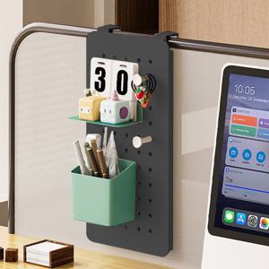 철제 타공판 페그보드 블랙(소)_BD801_037 페그보드 타공판보드 책상타공판 블랙타공판 검정타공판