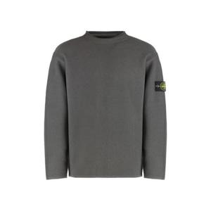 26 SS 스톤 아일랜드 컴퍼스 패치 크루넥 니트 스웨터 그레이 K2S155100063S00N4