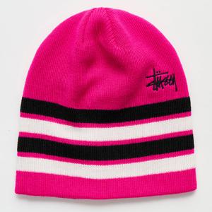26 SS 스투시 Skullcap 스컬캡 베이직 핑크 스트라이프 비니 1321236 0561