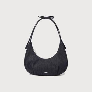 커버낫크로스백 JQS CO2507TB79-ID 클로버하트 플랫 리본 숄더백 Indigo Dark