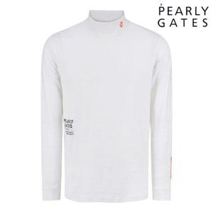 파리게이츠 (511D4TSA42) 남성 입체 레터링 로고 모크넥 긴팔 티셔츠