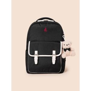 [빈폴키즈] 시그니처 플랩 책가방  블랙 (BI61D4U015)