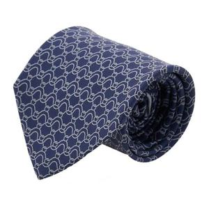 [페라가모] 남성 웨이브 프린트 실크 타이 35 0937 F BLU SCURO 0768208