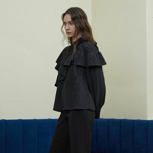 [에고이스트]러플 셔링 디테일 백타이 블라우스 ER4WB161