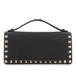 발렌티노 락스터드 디태처블 체인 가죽 지갑 WP0AK2VSH 0NO