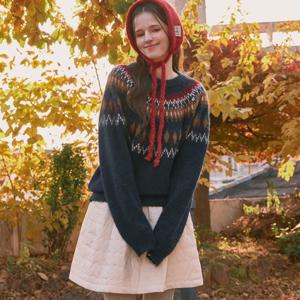 FOCUS  노르딕 라운드넥 윈터 니트 PBBF5W1KT2401