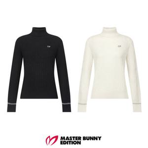 [마스터바니에디션] (421E4SR507) 여성 엠보 케이블 터틀넥 니트