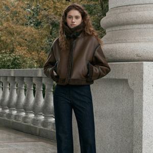 잇미샤 크롭 무스탕 자켓 ITPCFJK100