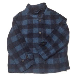 [안지크]디테일체크하이넥자켓 AJ4JK4140