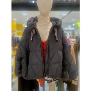 베네통  퍼방울 후드 끈 오버핏 덕다운BAPDG1561