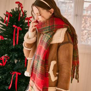 FOCUS  체크 소프트 윈터 머플러 PBBF5W1AC9101