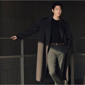 핸드메이드 세미오버핏 모직코트(LAX7339)