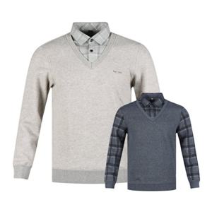 보스케 남자 겨울 골프 레이어드 카라티 긴팔 티셔츠 LB251114