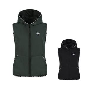 보스케 여성 가을 겨울 골프웨어 골프 레터링 후드 패딩 조끼 LB251247