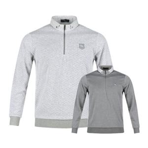 보스케 남자 가을 골프웨어 골프 반집업 긴팔 티셔츠 LB251280