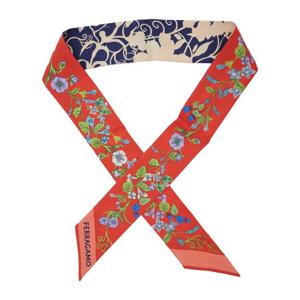 페라가모 플로럴 실크 스카프 321241 0789909