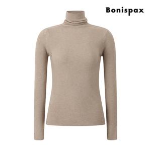 보니스팍스  슬림핏 골지 터틀넥 니트 (XPBKP017M0)