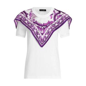 돌체앤가바나 반팔 티셔츠 F8V73TGDDCE W0800 BIANCO OTTICO