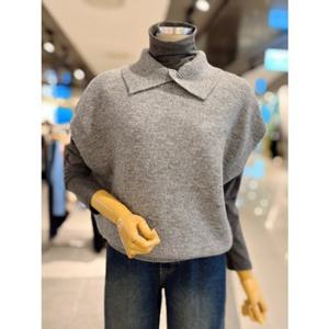 ab.fz 카라 루즈핏 니트 베스트 조끼 (ABXA1HW46A) US