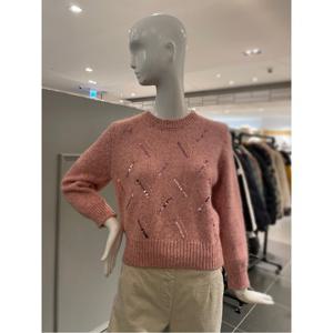 르니앤맥코이 스팽글 장식 라운드 니트 (MN02KN712FJY)