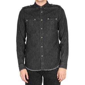 발망 데님 셔츠 WH1HC030146D0PC BLACK