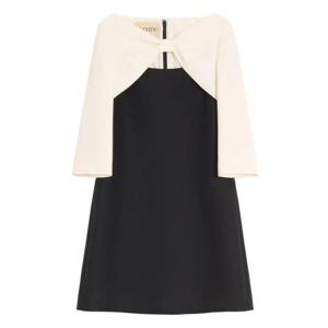 발렌티노 가라바니 미디 원피스 BVAJ061CF 0NA BLACK