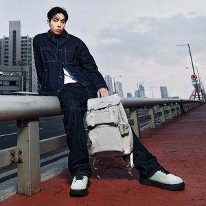 캉골 스쿼드 백팩 1490 라이트그레이  KSEBBP14900LY