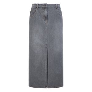 아떼 바네사브루노 25SS 스테디셀러 그레이 워싱 면 데님스커트 WVSK5B791G2