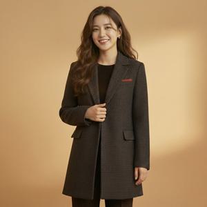 [꼼빠니아]체크 롤업 자켓-CW23FA1102000B