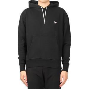 [메종키츠네] (AU00307KM0001 BLACK) 남녀공용 트리컬러 폭스 후드 맨투맨