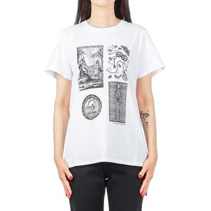 [알렉산더맥퀸] (651373 QZACK 0900) 여성 반팔 티셔츠