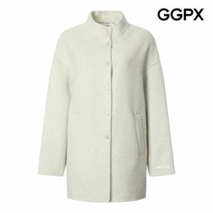 [GGPX] 스냅버튼 알파카 모직 하프 자켓 (GPBJK011B)