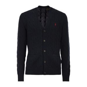 랄프로렌 자수 포니 케이블 니트 브이넥 가디건 710890548 004