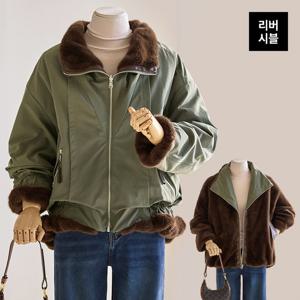 [커스텀에이블] 양면 루즈핏 봄버 점퍼_T2512JP017D