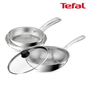 테팔 인덕션 SS 퍼펙트 레지스트 4종(팬24+28+웍28+유리뚜껑28)