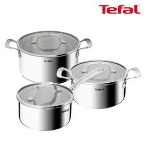 테팔 인덕션 SS 퍼펙트 레지스트 냄비 3종(편수16+양수20+24)